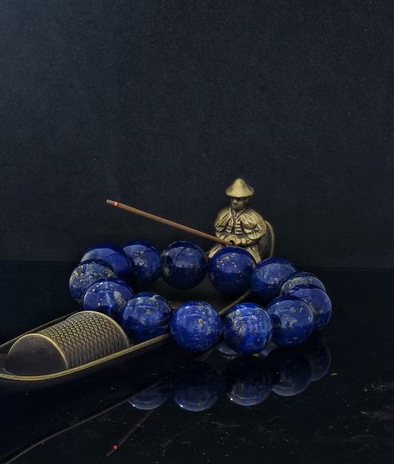 老礦青金石 17.3mm 手鍊 ( HKA9193 )