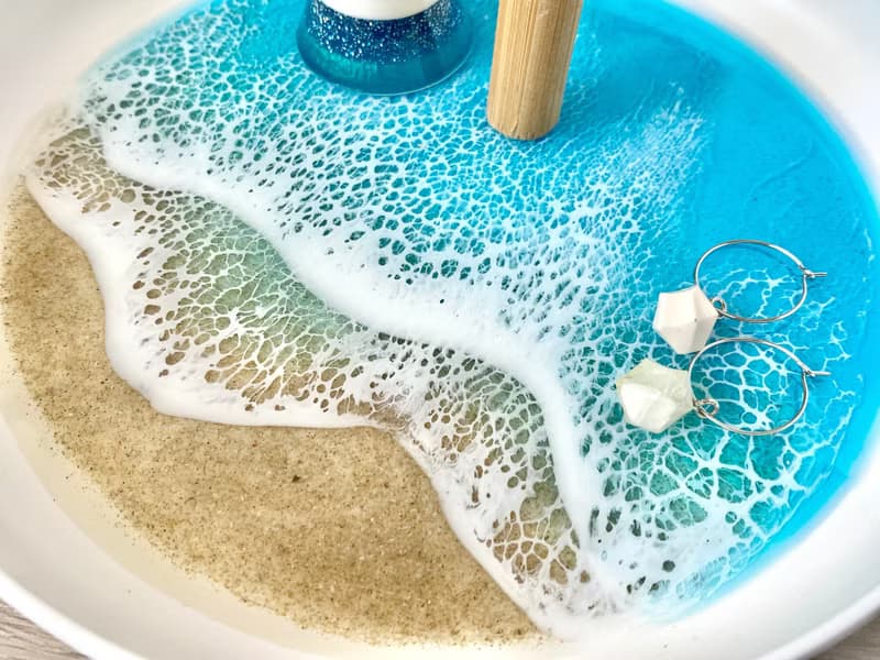 Accessories Display Tray, Ocean Theme, Turquoise, Wedding Gift, Home Gift