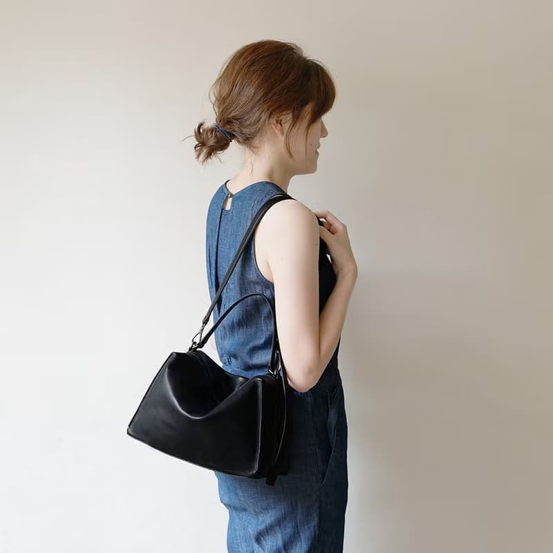 Valley Cube Shoulder Bag黑-側背包/斜背包/手提/真皮包