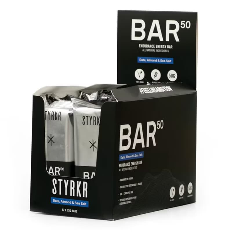 Styrkr-BAR50能量棒 杏仁海鹽可可風味12入/盒