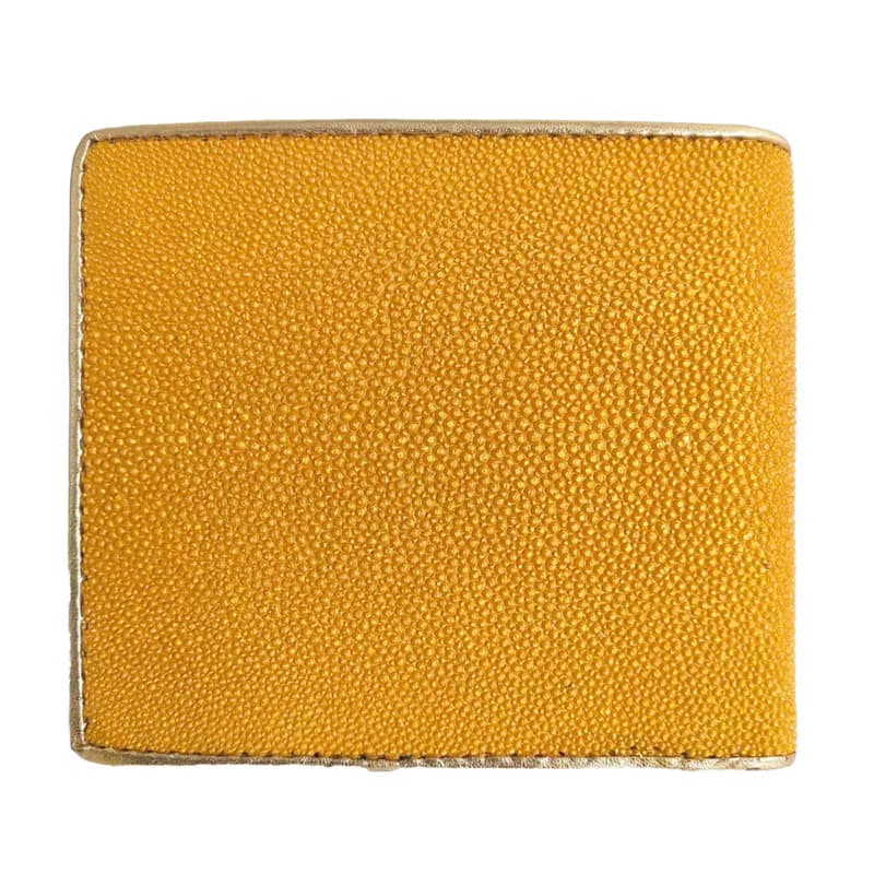 Men's Wallet Bifold Style Genuine Stingray Leather 1 Eye Money Bag Card Zip New