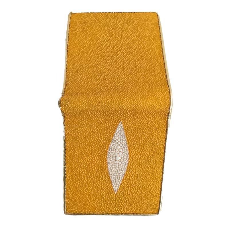 Men's Wallet Bifold Style Genuine Stingray Leather 1 Eye Money Bag Card Zip New