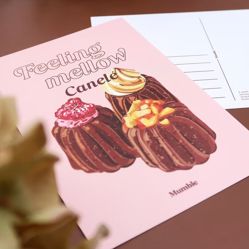 【My Favourite Things】明信片 - 法式可麗露 / Canelé