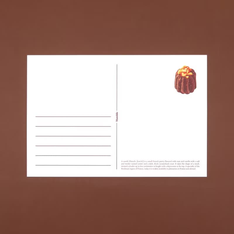 【My Favourite Things】明信片 - 法式可麗露 / Canelé
