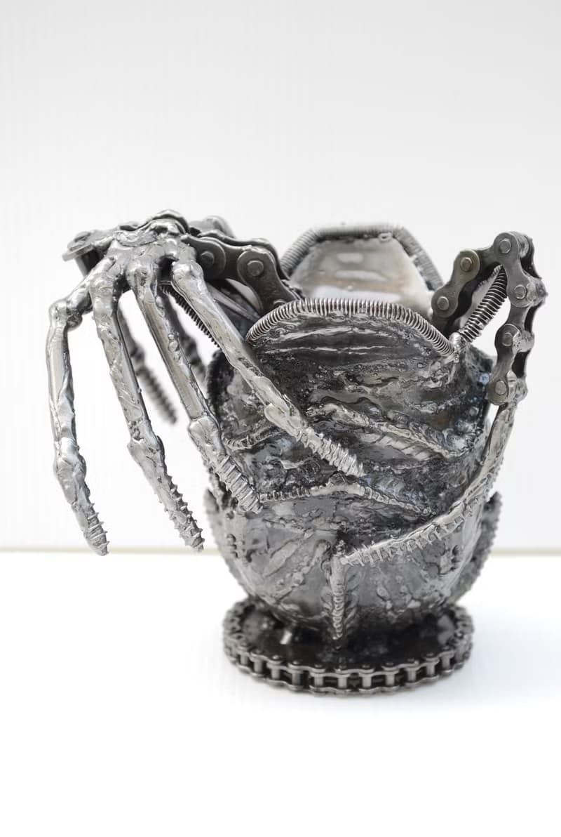 Monster Egg SCRAP METAL Sculpture, Gift for him, Cool Welding Gift, Gift for son