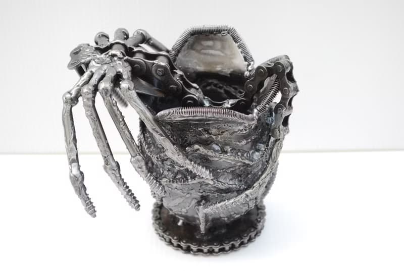 Monster Egg SCRAP METAL Sculpture, Gift for him, Cool Welding Gift, Gift for son