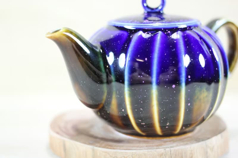 【送禮好物】曉櫻 結晶釉 曲紋茶壺 陶藝名家葉敏祥作品
