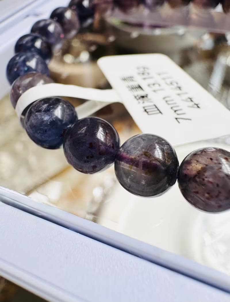 小資本藍紫血滴菫青石7mm13.18g守財增加人緣開發靈性天賦