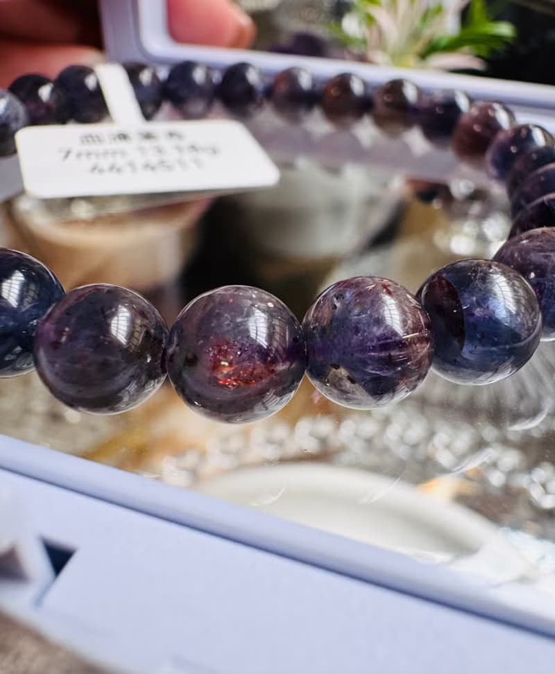 小資本藍紫血滴菫青石7mm13.18g守財增加人緣開發靈性天賦