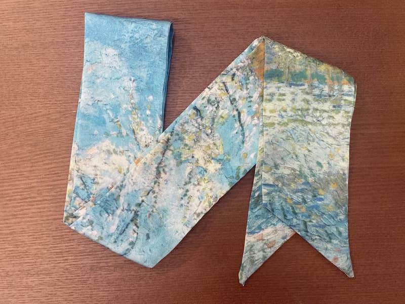 Re-Re Twilly瑰莉絲質絲巾—油畫系列