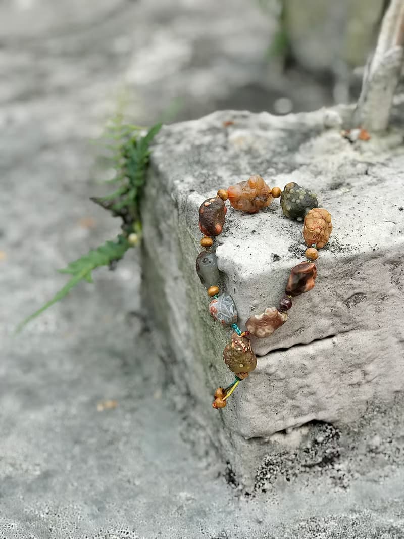 大顆魚籽筋脈手鍊