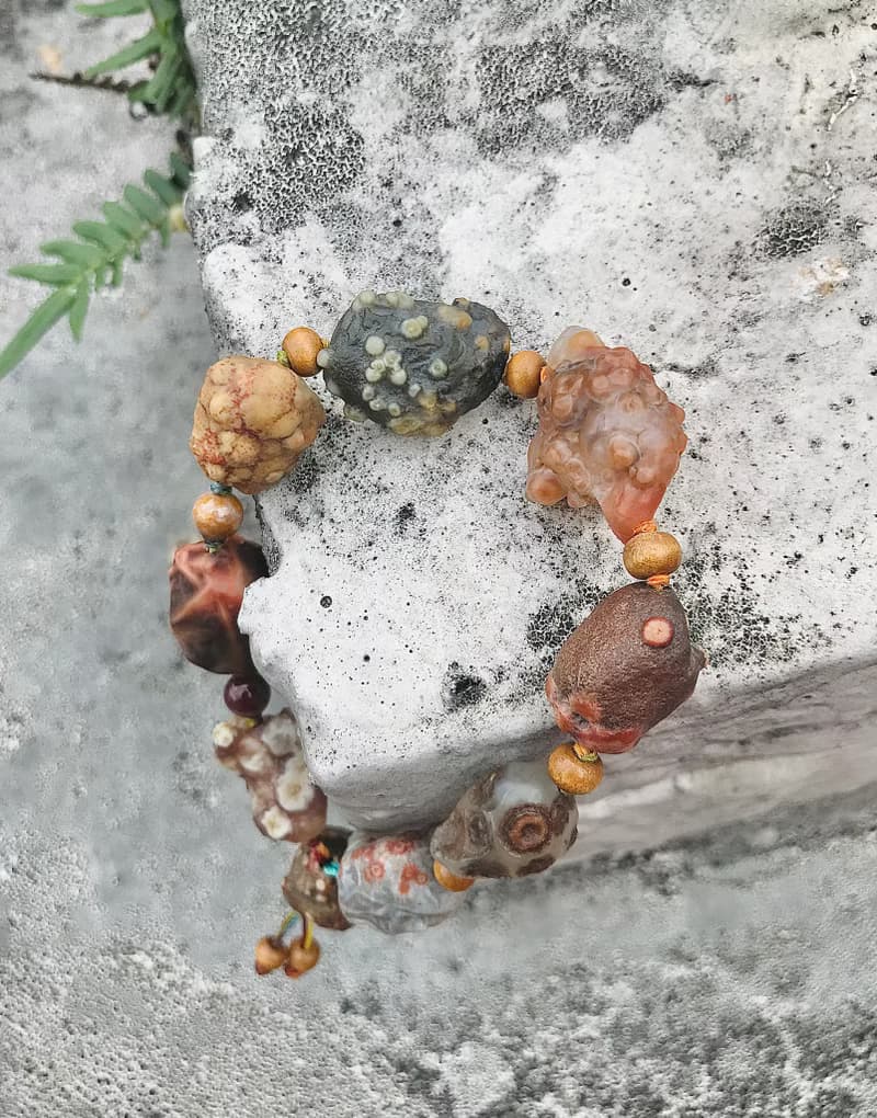 大顆魚籽筋脈手鍊