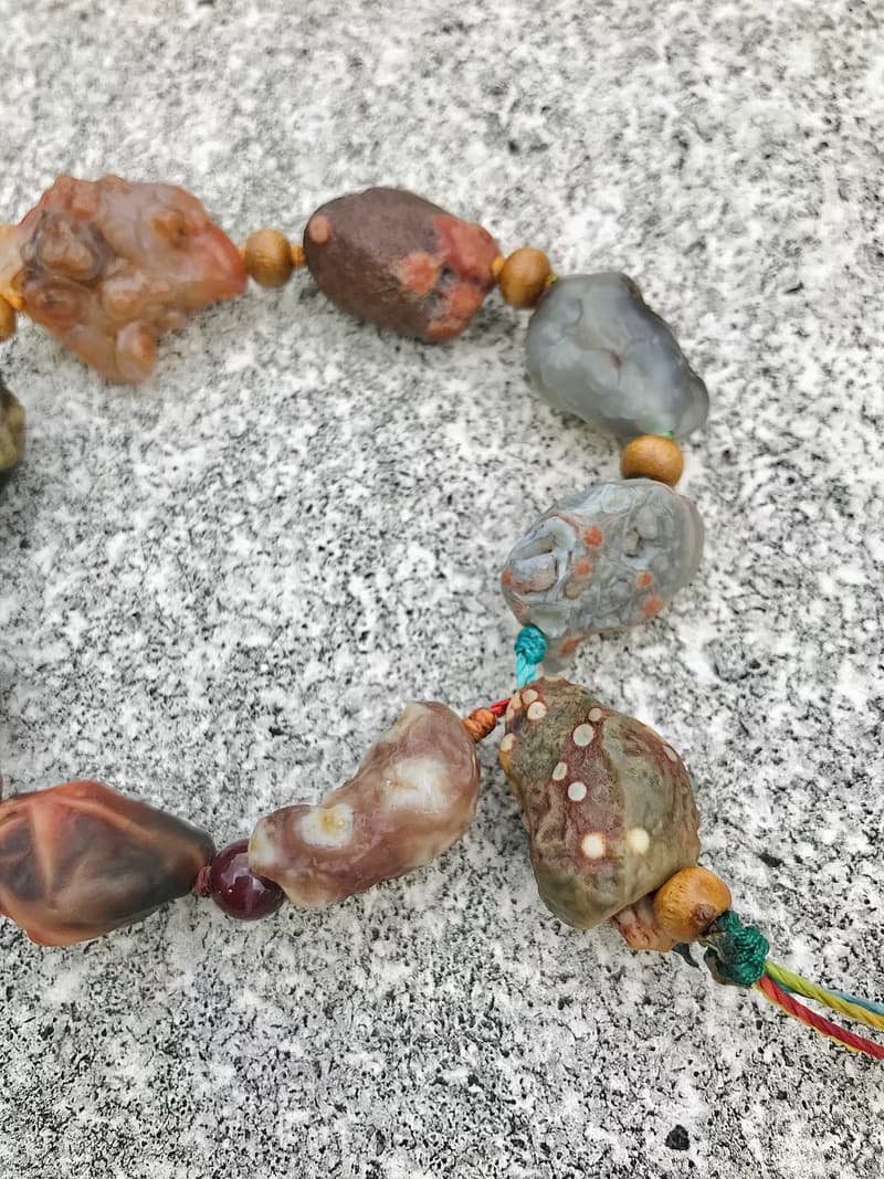 大顆魚籽筋脈手鍊