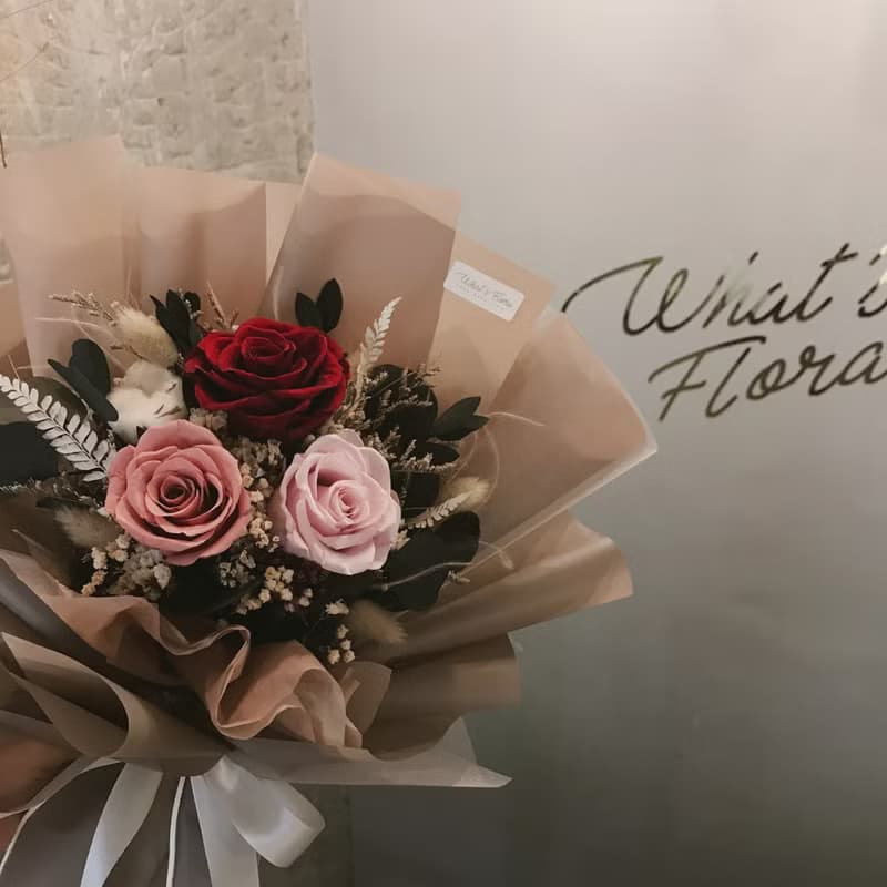 情人節花束 永恆 永生花花束