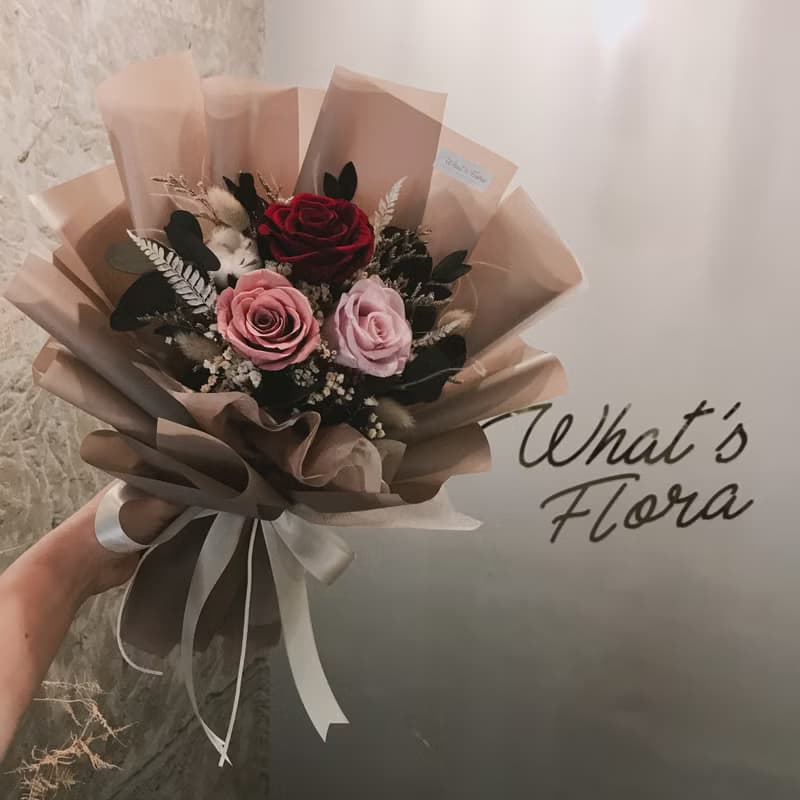 情人節花束 永恆 永生花花束