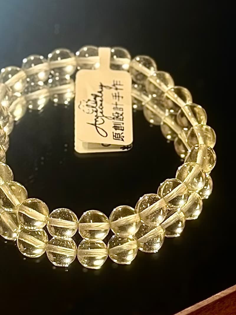 彌雅手作丨利比亞黃金隕石手串原創設計