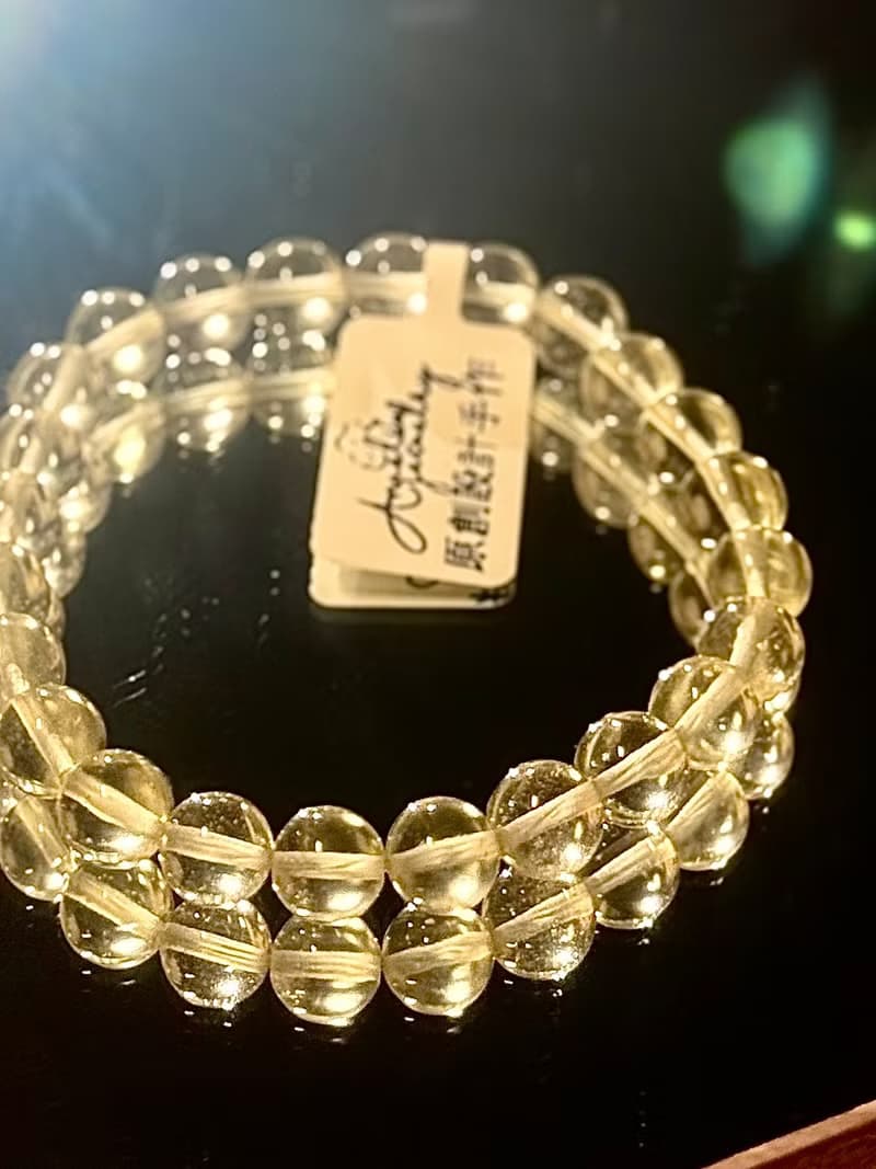 彌雅手作丨利比亞黃金隕石手串原創設計