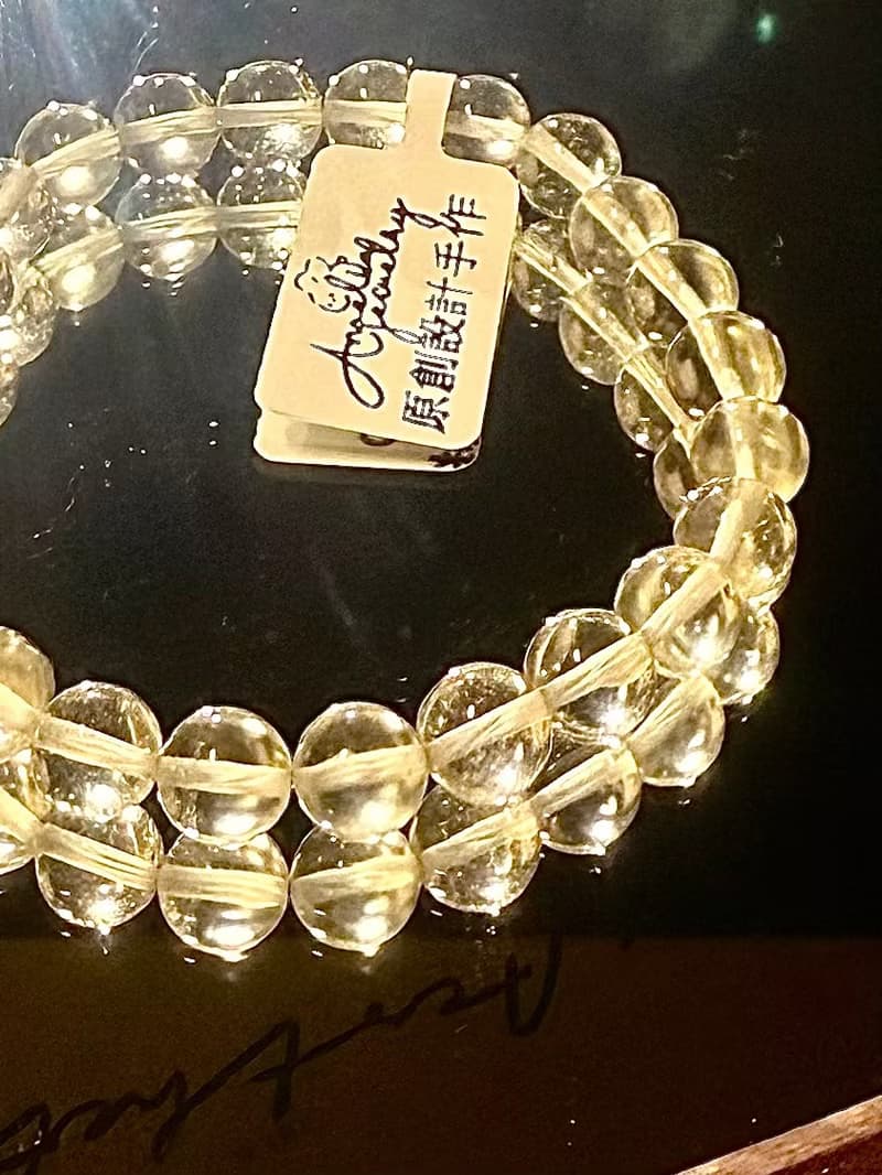 彌雅手作丨利比亞黃金隕石手串原創設計