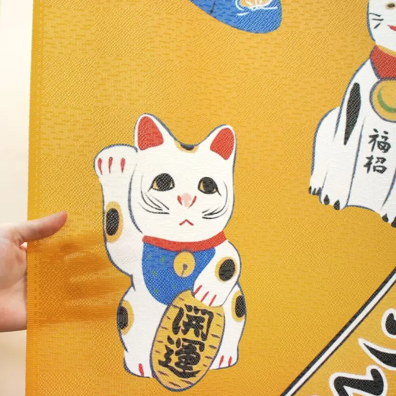 【預訂】日本製 東西招財貓長門簾