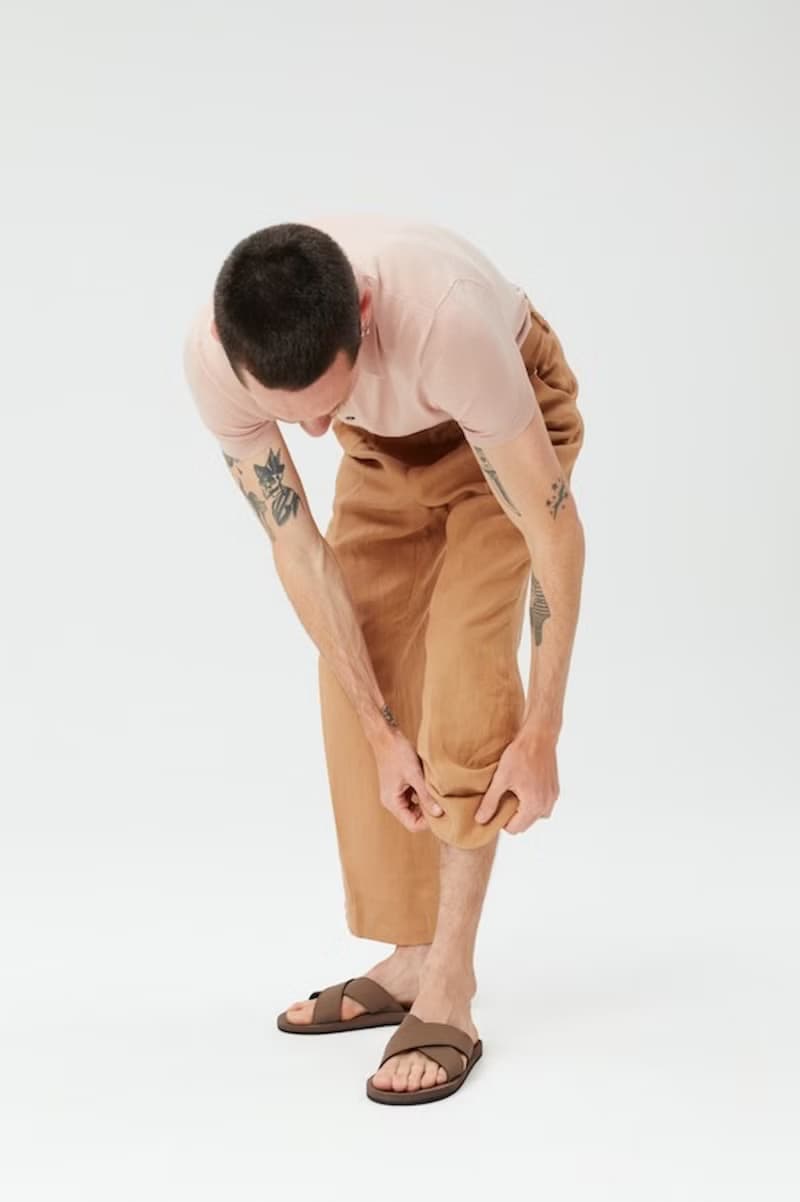 indosole CROSS 環保拖鞋 大地棕 男
