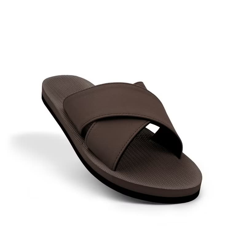 indosole CROSS 環保拖鞋 大地棕 男