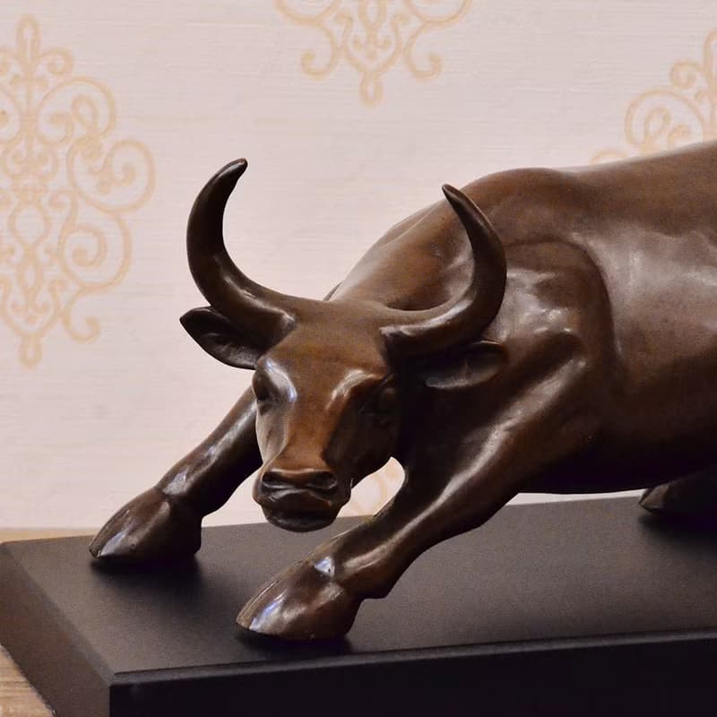 【DREAM LIGHTS傢俱家飾館】大牛勢銅雕木座 0D00346|鄉村風
