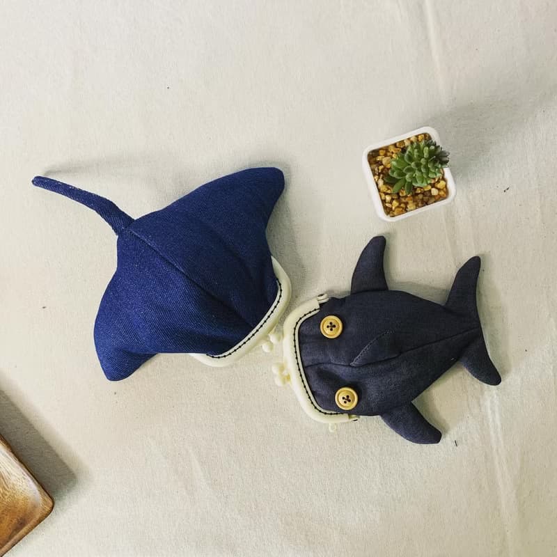 鯊魚包包 鯊魚口金包 鯊魚零錢包【交換禮物】