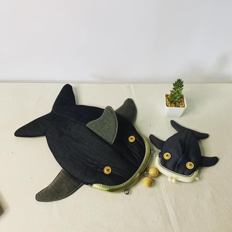鯊魚包包 鯊魚口金包 鯊魚零錢包【交換禮物】