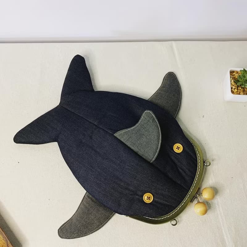 鯊魚包包 鯊魚口金包 鯊魚零錢包【交換禮物】