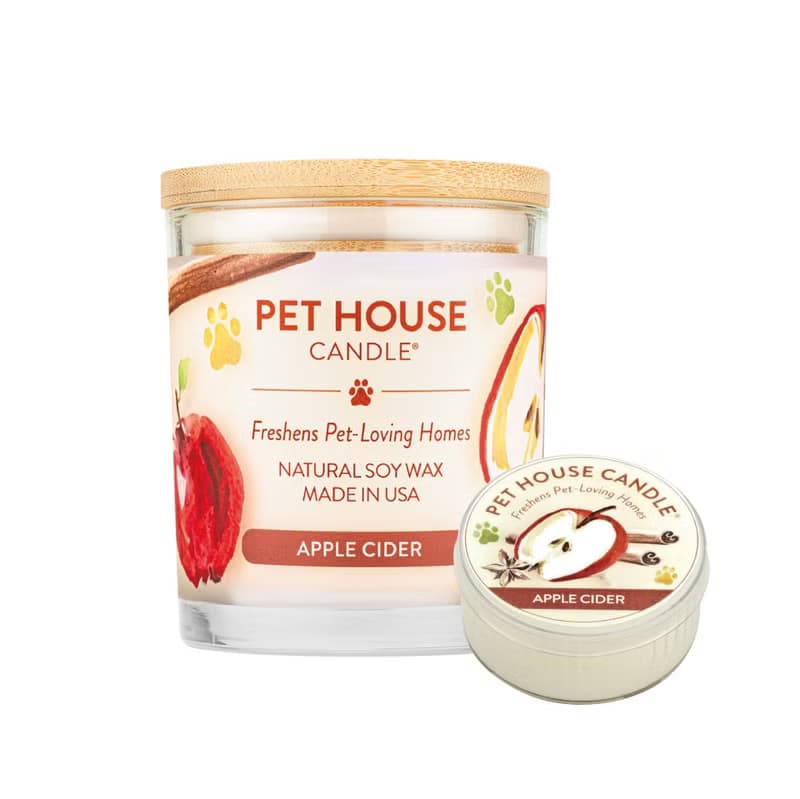 【美國PET HOUSE】室內除臭寵物香氛蠟燭-蘋果西打