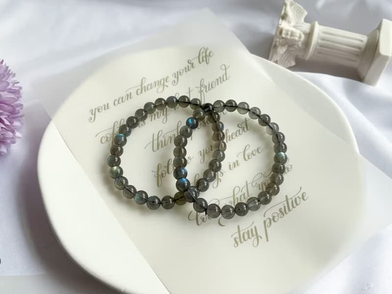 天然灰月光手鍊