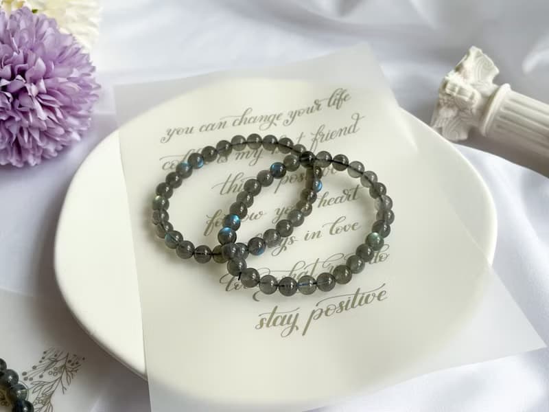 天然灰月光手鍊