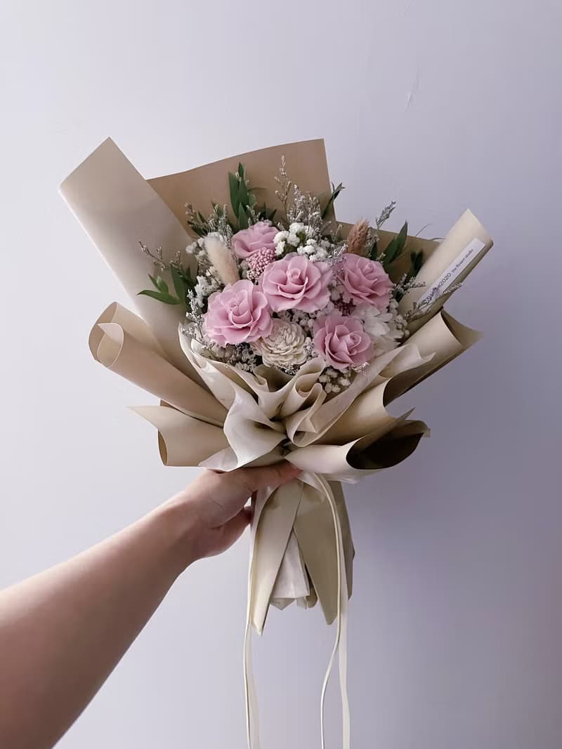 永生花花束 不凋花花束 情人節花束 玫瑰花束 聖誕禮物 生日禮物