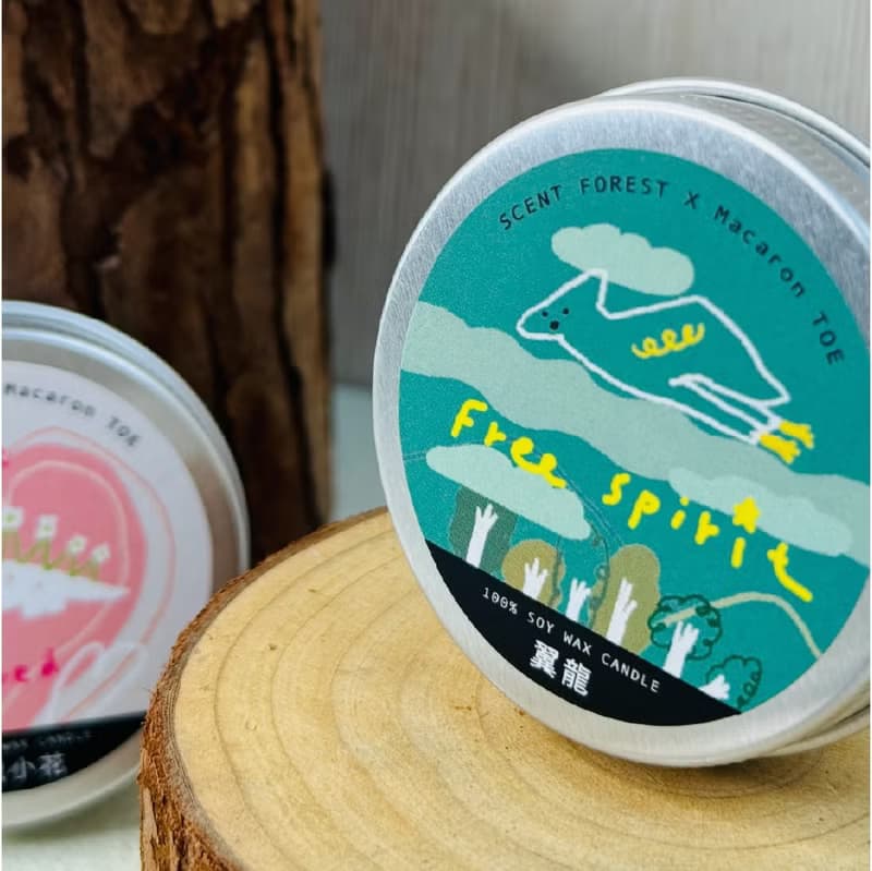 【全新聯名】馬卡龍腳趾x香氛森林聯名款30g大豆蠟燭