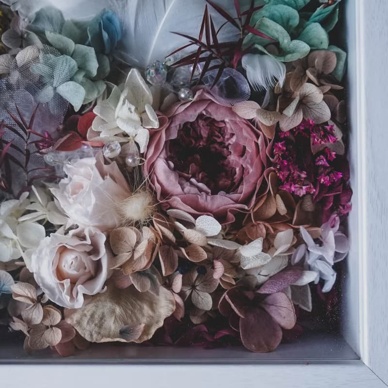 花藝DIY│莫蘭迪永生花相框│乾燥花 不凋花 畢業 生日禮物
