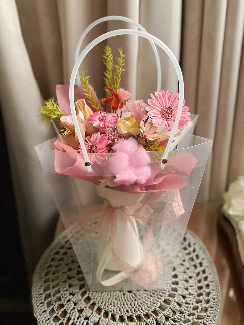 索拉擴香花束-粉色系非洲菊花束/情人節花束/生日禮物