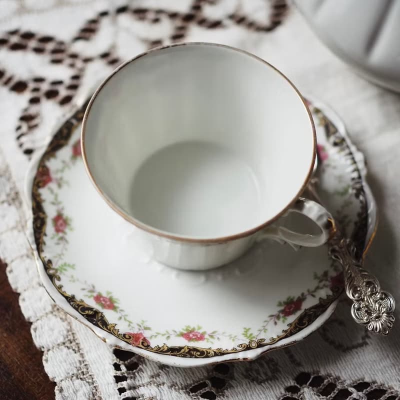 19 世紀法國古董 LIMOGES 杯碟套裝