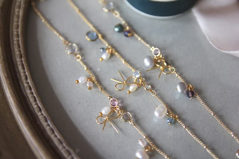 手錬 幼手鍊 鎖骨手鍊 水滴珠手鍊 鍍金超幼手鍊 迷你鋯石幼手鍊