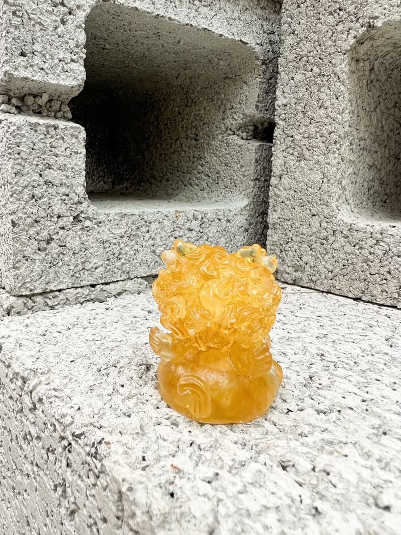 水晶擺飾【吞金獸 黃水晶】招財 偏財運 增加行動力