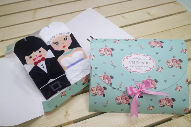 囍事成雙襪禮盒【寶特瓶回收環保纖維織品】 婚禮小物