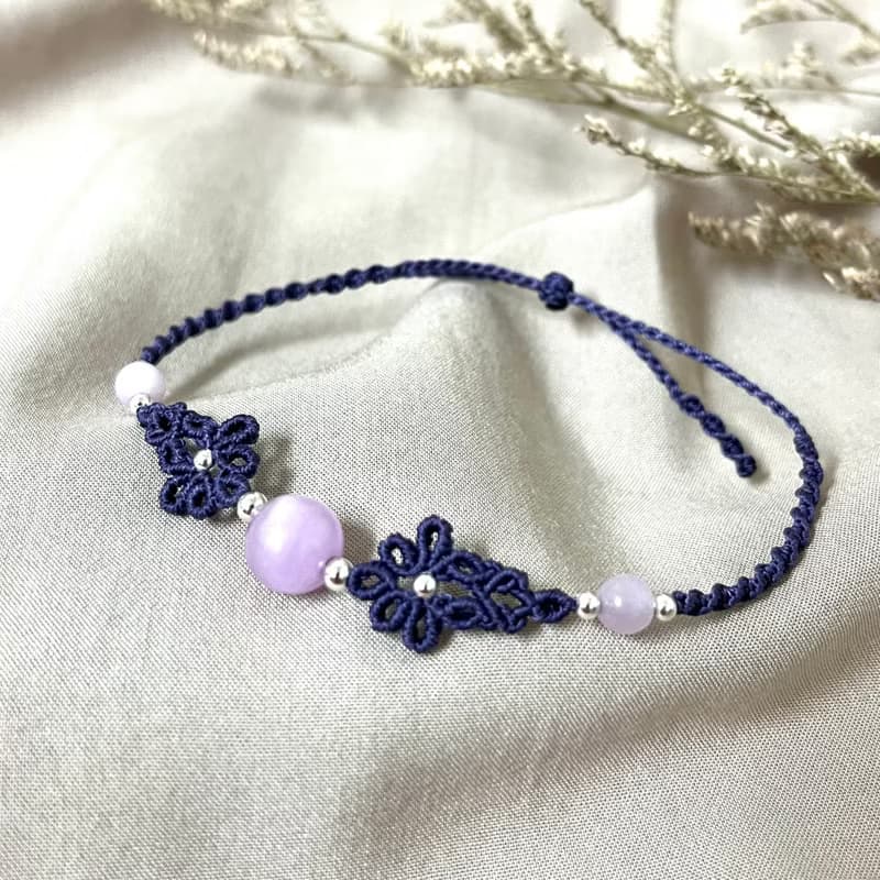 花漾編織手鍊/紫鋰輝