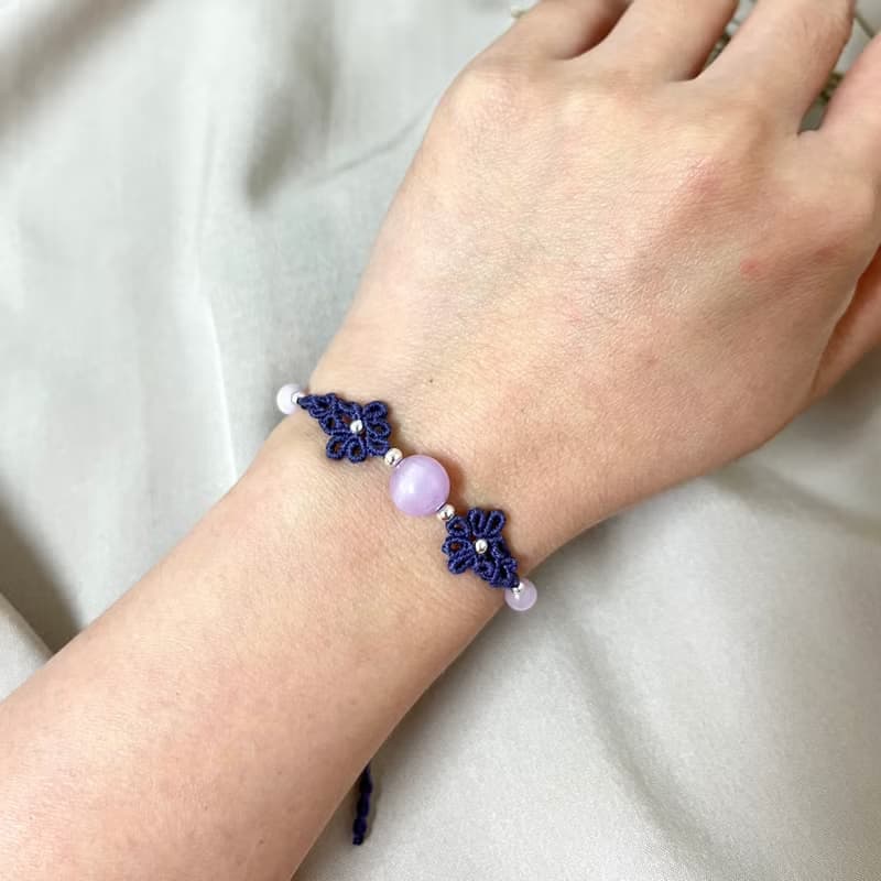 花漾編織手鍊/紫鋰輝