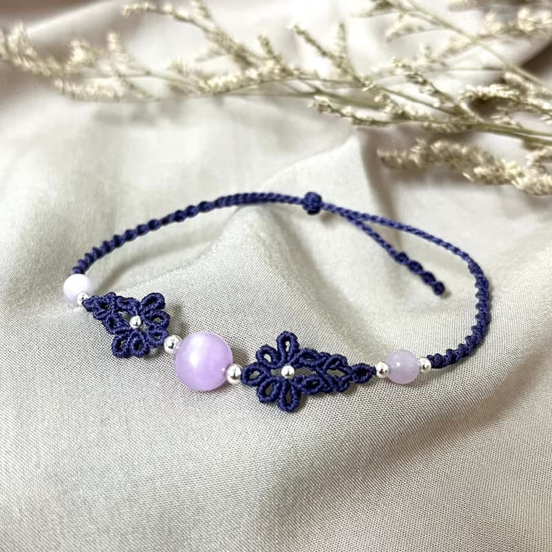 花漾編織手鍊/紫鋰輝