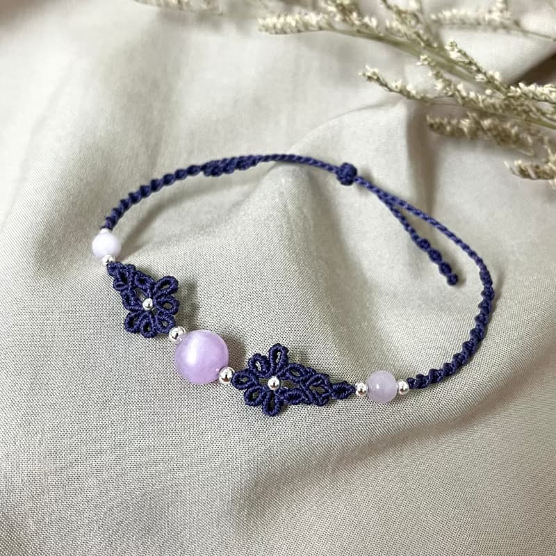 花漾編織手鍊/紫鋰輝