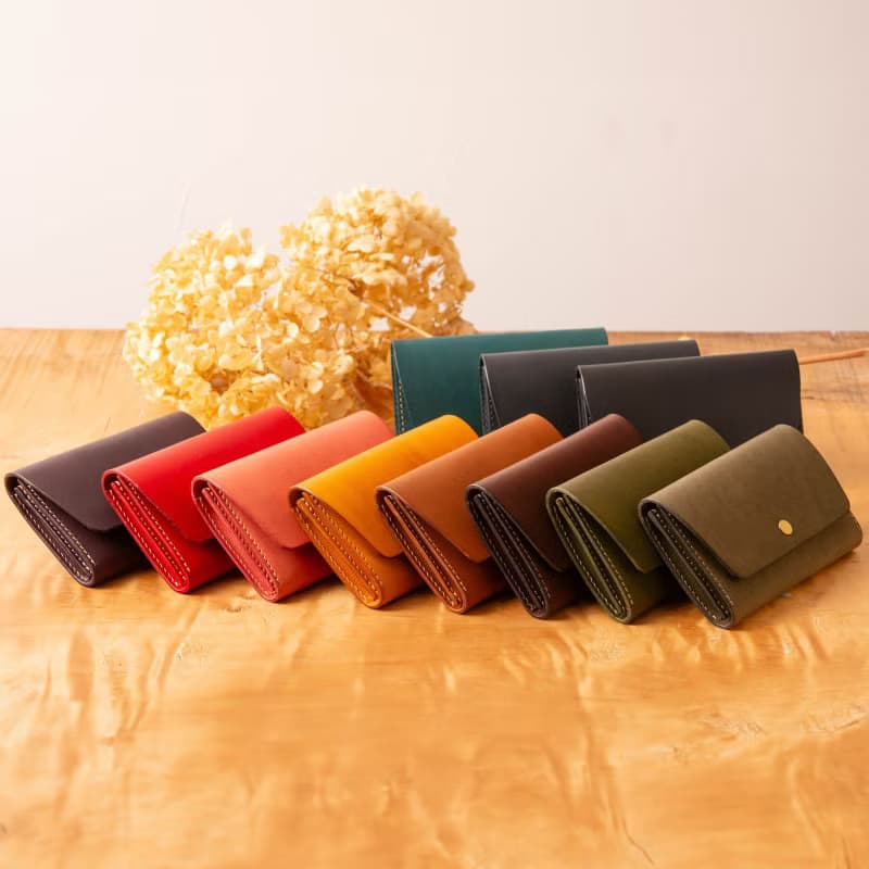 シンプルなマチつきカードケース 名刺入れ　Patan-card マチつき #Yellow【入学祝】【就職祝】【カスタム可能なギフト】