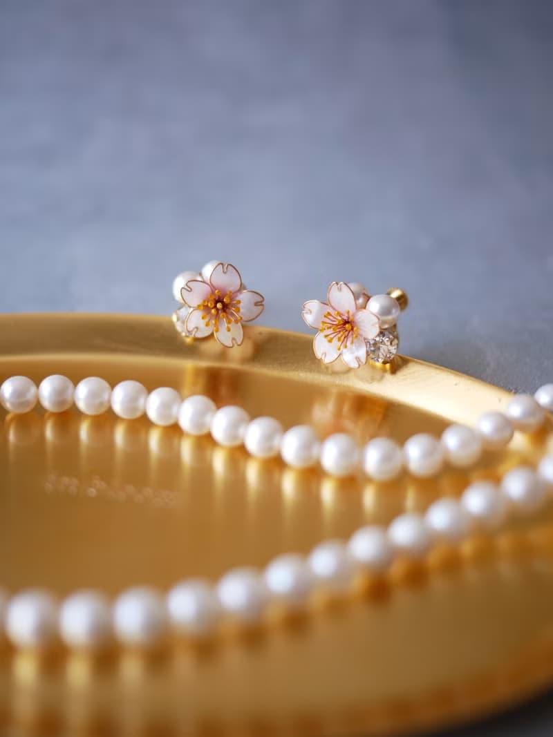 桜歌　ピアス・イヤリング