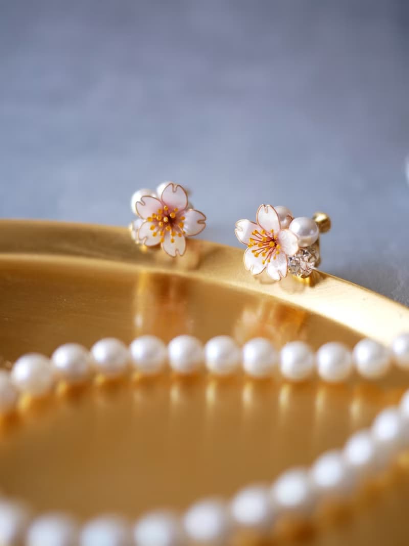 桜歌　ピアス・イヤリング