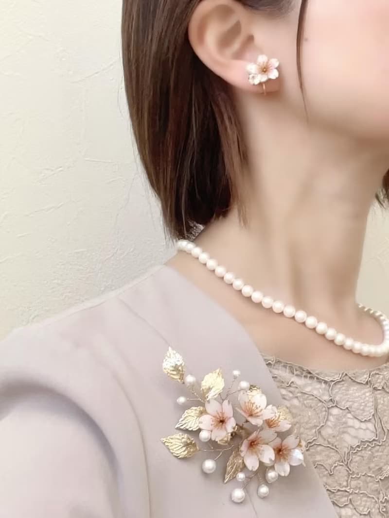 桜歌　ピアス・イヤリング