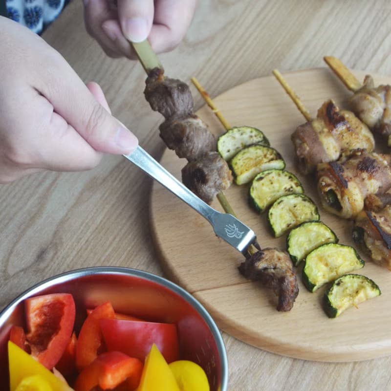 日本【SALUS 佐藤金屬】不鏽鋼串燒叉