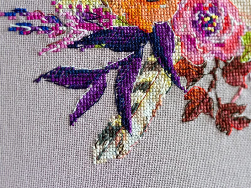 【數位】Watercolor Boho Bouquet - PDF cross stitch pattern